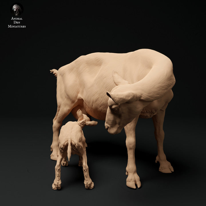 Alpine Goat with Kid