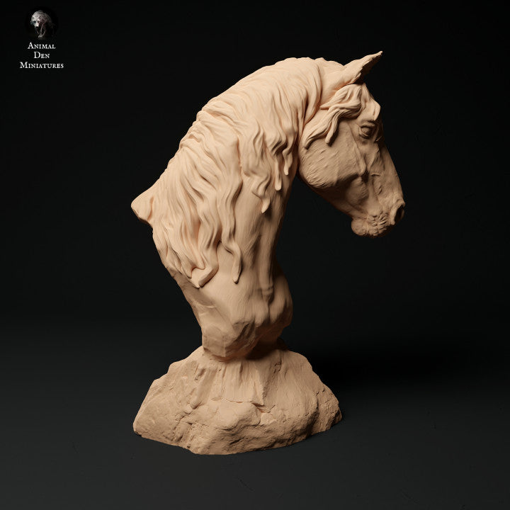 Konik Horse Bust