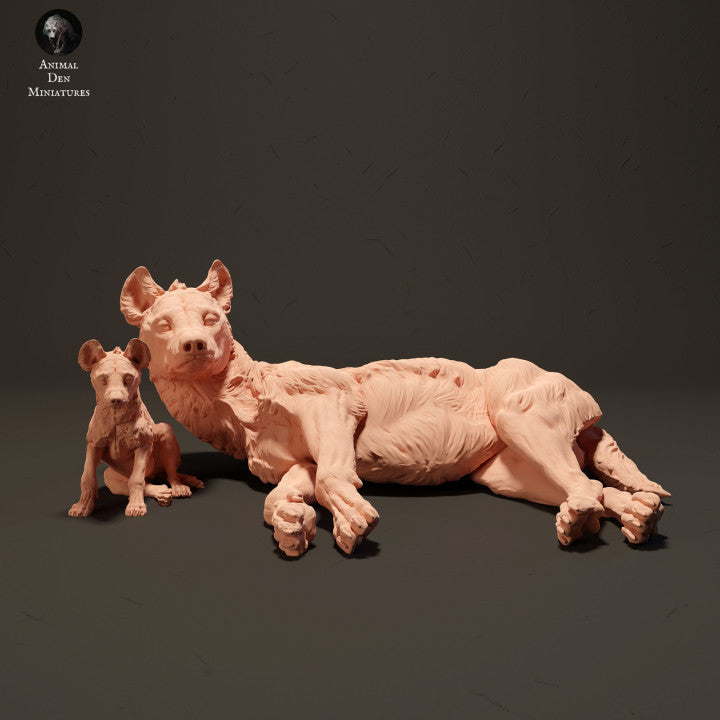 Spotted Hyena and Pup