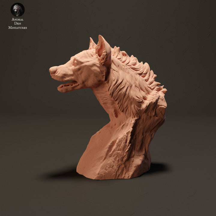 Spotted Hyena Bust