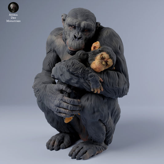 Chimp Female with Baby