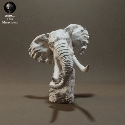 1/48 Scale African Bush Elephant Bust