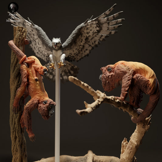 Harpy Eagle Hunting Red Howler Monkeys