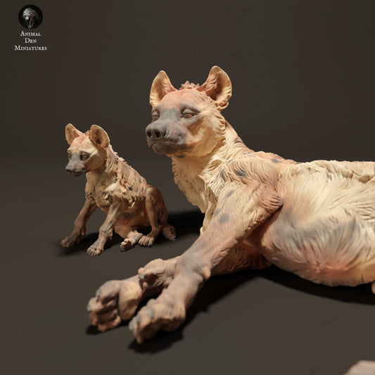 Spotted Hyena and Pup